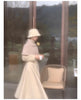 Winter Long Wool & Blends Coat for Women Chic Elegant Womans Clothing Skirted Woolen Overcoat