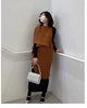 Fold Spring Niche Design Sense Ladies Wear Cardigan Vest Coat Long Shawl