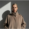 Women Stand Collar Spring Woolen Coats Single Breasted Loose Female Long Sleeve Jacket Office Lady Street Short Coat