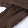 Solid Lace Up Short Trench Coat Lady Chic Stand Collar Wide Shoulder Full Sleeve Loose Coats Daily Casual Windbreaker