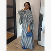 Loose Plaid Shirt Pants Two-piece Set Three Quarter Sleeve Oversize Blouses Wide Leg Pants Suit Women Casual Sets