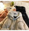 Korean Winter Leisure Cotton Clothes Women Parker coat Y2K Multi-functional Fake Two Pocket Zipper Down Jacket Thick Coat