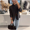 Chic Plaid Women's Blazer Jacket Stand Collar Full Sleeve Single Button Female Coats Spring Casual Commute Lady Outwear