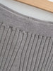 American Retro Wood Ears Cuff Ribbed Knitting Flare Pants Woman High Waist Stretch Slim Skinny Trousers Legging Bottom