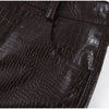 Y2K Punk Embossed Leather Coat Pants Set Women's Chic Lapel Cropped Jacket Matching High Waist Pant Streetwear Lady Outfit