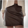Croc Embossed Cropped Faux Leather Jacket High Stand Collar Long Sleeve Oversized Women Jackets Autumn Chic Coats
