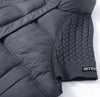 Women Stand Collar Knit Spliced Cotton Puffer Vest Drawstring Hem Loose Quilted Waistcoat Autumn Winter Casual Outerwear