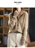 Autumn Winter Stand collar Knitted Cardigan Loose Short Jacket Women's Outerwear Korean version long sleeved Sweater Coat