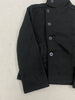 Women's Minimalist Retro Stand up Collar Thick Coat, Asymmetrical Button Decoration, Slim Fit Long Sleeved Top, Winter