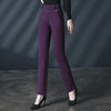 Black Women's High Waist Stretch Suit Pants, Slim Trousers, Purple Green Brown Pantalones, Asian Size M-6XL