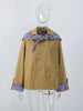 Plaid Trench Short Coat Casual Double Breasted Shawl Lapel Loose Street Jacket Lady Fall Chic Daily Commute Outerwear