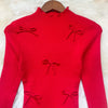 Chic Sexy Wrap Hips Knitted Mini Dress Y2K Aesthetic 3D Bows Bodycon Party Dress Streetwear Lady Dress
