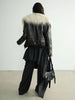 High Elastic Waist Black Pleated Ruffles Long Wide Leg Pants Trousers Women Tide Spring Autumn 1DH8255