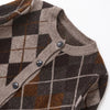 Women Knitted Cardigan Sweater for Women Autumn Winter Diamond Pattern Long Sleeved Single Breasted Female Knit Coat 2756124