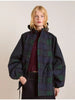Elegant Plaid Hooded Windproof Slim-fit Jacket Adjustable Belt Long Sleeves Versatile Coat Lady Casual Street Outerwear