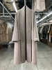 Women Bathrobe Style Double Sided Wool Coat Loose Big Turn-Down Collar Long Sleeve Warm Wool Jacket Autumn Winter