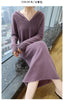 100%Pure Mink Cashmere Knitted Dress Ladies Hooded Collar Large Size Long Skirt Casual High Waist Hooded Skirts Autumn Dress