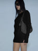 Women's Off-Shoulder Mini Dress Long Sleeve Oblique Neck Bodycon Sexy Short for Party Club Fall Winter