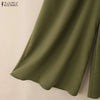 Stylish Women's Wide Leg Pants Elegant High Waist Loose Solid Color Trousers Autumn Commuting Streetwear S-3XL