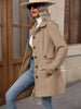 Autumn/Winter Women's Casual Coat Flattering Loose-Fit Notched Lapel Single-Row Multi-Button Mid-Length Wool Blazer