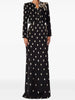 High Street Vestido Women's Beaded Wrapped Chest Long Maxi Dress +Short Jacket