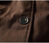 Women Vintage Hooded Button Parkas Plus Cotton Winter Coats Solid Color Patchwork Pockets Warm Long Parkas