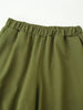 Olive Green Asymmetric Blazer & Pants Set – Women's Ruched Waist Suit Two Piece Office Lady Autumn