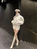 Women Thick Warm Cotton Short Jacket Rhinestones Winter Stand Collar Down Coat Shiny Crystal Cropped Puffer Parka Пуховики