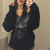 Y2K Gothic Butterfly Print Zip Up Women Hoodies Winter Grunge Skeleton Sweatshirt Casual Hooded Jacket Streetwear Hoodie