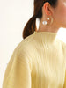 Pleats Batwing Sleeve Pleated Long Dress Korean High Causal Elegant Women Designer Clothing