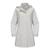 Women's Casual Water-Resistant Trench Coat Detachable Hood Windbreaker Solid Color Long Sleeve Light Weight Jacket