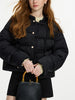 115.2G Filling Amount Stand-up Collar Chinese Style Down Coat For Women Jacquard Warm Casual Jacket 24FS14068
