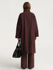 Solid Casual Trench For Women Stand Collar Long Sleeve Patchwork Single Breasted Temperament Long Coats Female