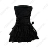 Y2K Women Dress vintage Gothic Aesthetic Streetwear Chic Punk Harajuku Emo Girl Sexy Slim Women V-Neck black Dress rock