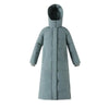 Cotton Coat Long Parka Coat Jacket Women Autumn Winter Thick Warm Coats Woven Block Hooded White Down Parkas