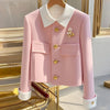 Pink Padded Single-Breasted Woolen Women's Coat Is And Unique And It Looks Good Women's Autumn Women's Coat