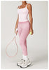Yoga Pants, Impact Leggings for Women, Seamless Sports Yoga Pants, High-Waisted Ribbed Gym Wear, Fitness Training Clothes