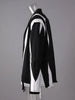Women Black Irregular Color-block Big Size Blazer Lapel Long Sleeve Jacket Tide Spring Autumn 1DF308001