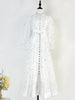 Spring Vintage Diamond Dress Women Stand Collar Lantern Sleeves Single Breasted Elegant Party Dresses Ladies Chiffon Long Robe