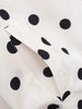 Woman Long Sleeve Polka Dot Solid Jacket High Collar Single Breasted Drawstring Coat Spring High Street Lady Chic Jackets