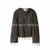 Winter Tassels Faux Fur Coat for Women Stylish Chic Fluffy Fur Jacket Furry Fox Fur Overcoat Girl Shaggy Outerwear