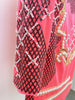 High Street F/W Designer Runway Women's Long Sleeve Sequined Pearls Beaded Velvet Dress