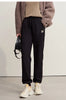 Tapered Sweatpants Winter Versatile Thicken Warm Women's Pants Butterfly Embroidery Fit Casual Trousers 12544153