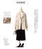 Autumn and Winter Reversible Woolen Coat Women's Mid-Length Small Hepburn Style Woolen Coat Loose