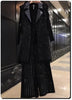 Fatty Women Autumn Mid length Covering Vest Wide Leg Pants Fat Sister Heavy Industry Bright Diamond Three Piece Set Female