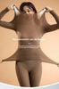 Seamless Thermal Underwear Women Sexy Ladies Autumn Winter Bottoming Shirt Trousers Female Single Layer Thermal Shaping Clothes