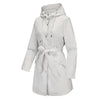 Spring Autumn Hooded Water-repellent Jacket with Belt Thin Casual Loose Trench Coat Women Windbreaker