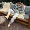 Thicken Coat Women Faux Fur Hood Collar Waist Belted Female Short Parka Jacket Winter Warm Zippers Lady Outerwear
