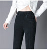 Oversize High Waist Stretch Jeans Black Autumn Women Slim Skinny Trousers Embroidery Female Winter Casual Denim Pants