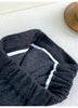Women Casual Loose Pockets Woolen Suit Pants Autumn Winter High Waist Thicken Korean Ladies Solid Harem Trousers WP49